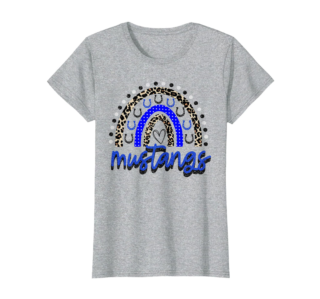Blue Mustangs School Spirit Mustang T-Shirt - Novelty Apparel Men Women - T-Shirt, Sweatshirt, Hoodie