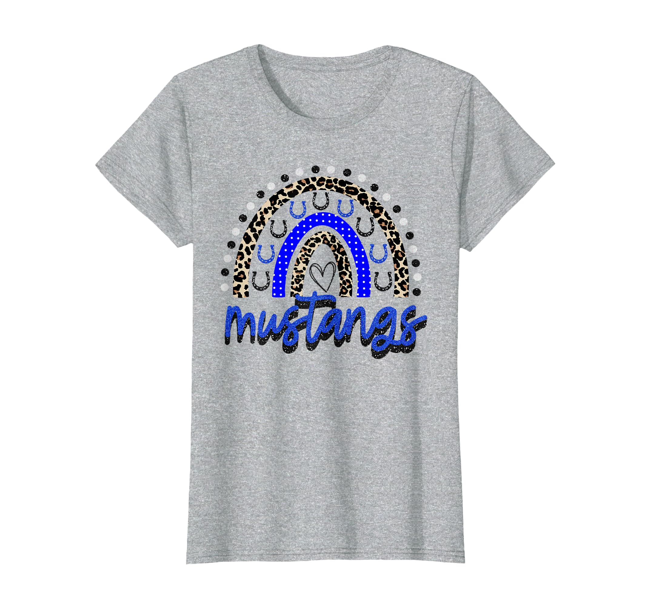 Blue Mustangs School Spirit Mustang T-Shirt - Novelty Apparel Men Women - T-Shirt, Sweatshirt, Hoodie