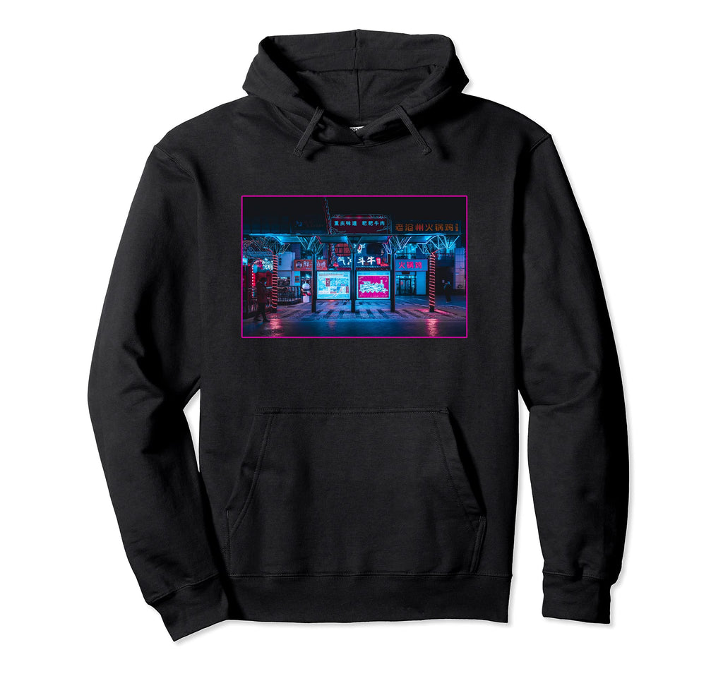 Tokyo Night Vaporwave Synthwave Hoodie - Fun Novelty Design Unisex - T-Shirt, Sweatshirt, Hoodie