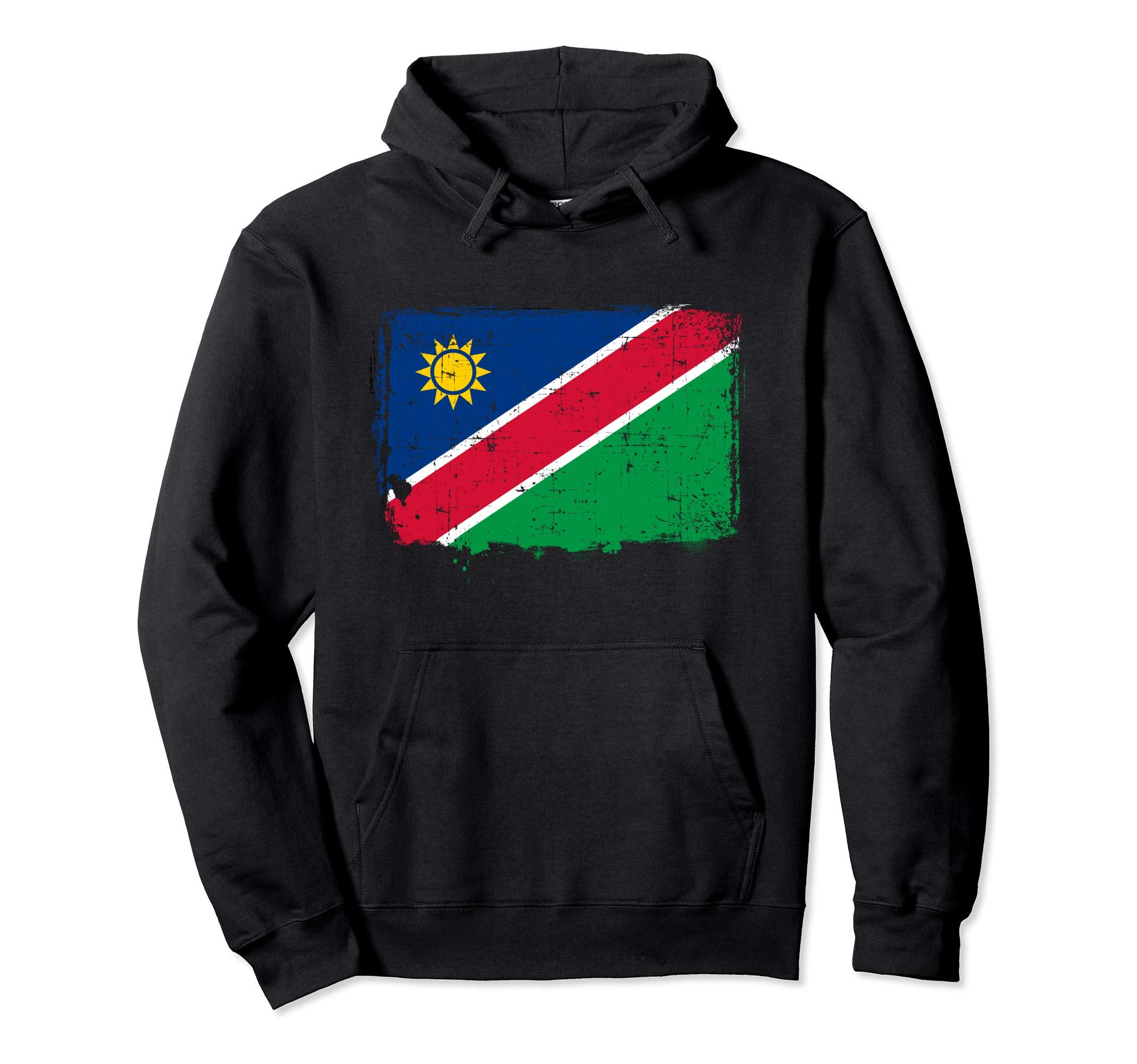 Namibia Flag Pride Gift Distressed Hoodie - Custom Art Print Men Women - T-Shirt, Sweatshirt, Hoodie