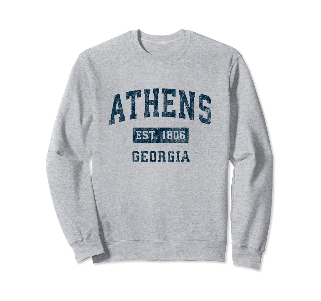 Athens Georgia Ga Sports Navy Sweatshirt - Fun Novelty Design for Adults - T-Shirt, Sweatshirt, Hoodie