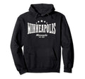 Minneapolis Mn Distressed Home City Pride Hoodie - Unique Graphic Unisex - T-Shirt, Sweatshirt, Hoodie