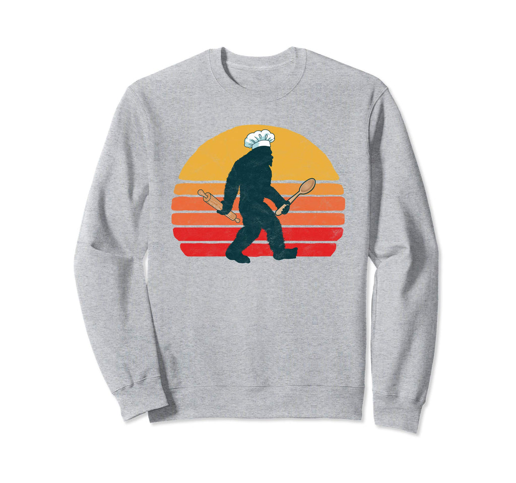 Funny Bigfoot Baker Chef Sweatshirt - Casual Everyday Wear Unisex - T-Shirt, Sweatshirt, Hoodie
