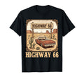 Highway 66 Historic Road American T-Shirt - Minimalist Print for Adults - T-Shirt, Sweatshirt, Hoodie