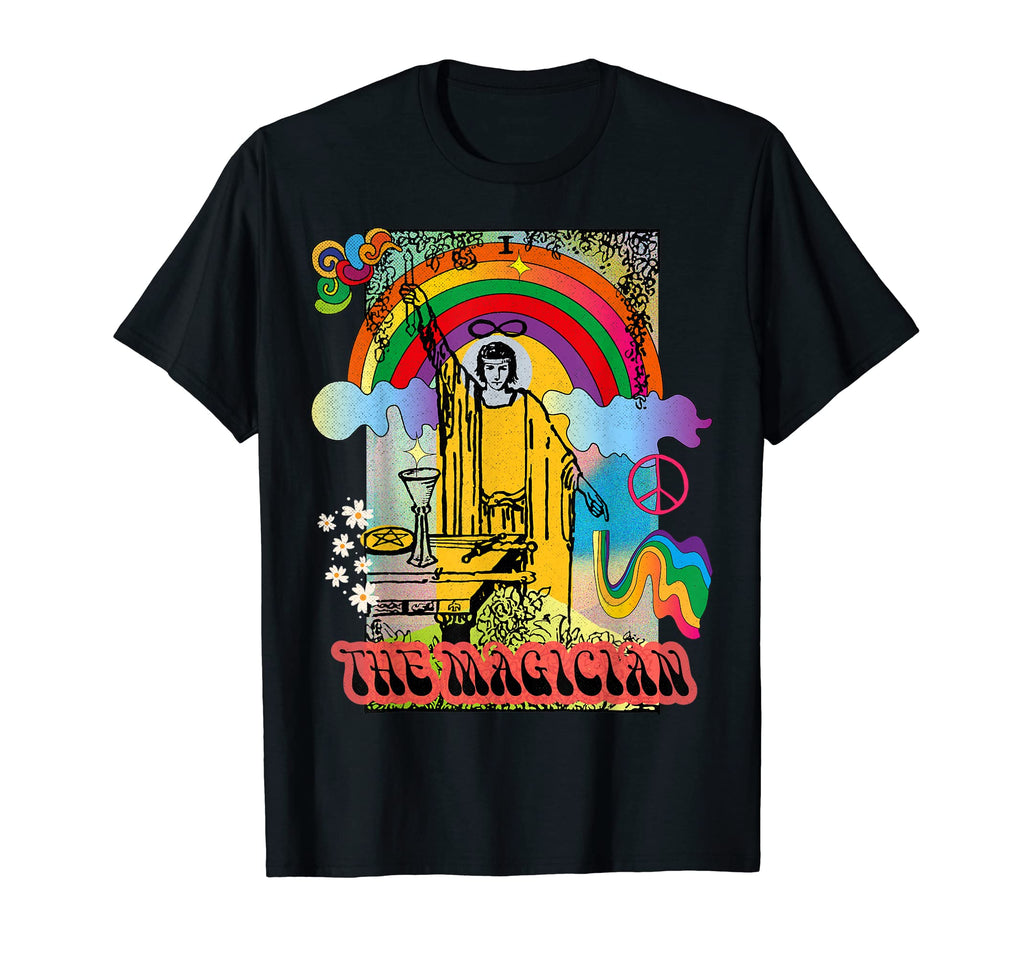 Tarot Card Magician Groovy Hippie T-Shirt - Streetwear Style Men Women - T-Shirt, Sweatshirt, Hoodie