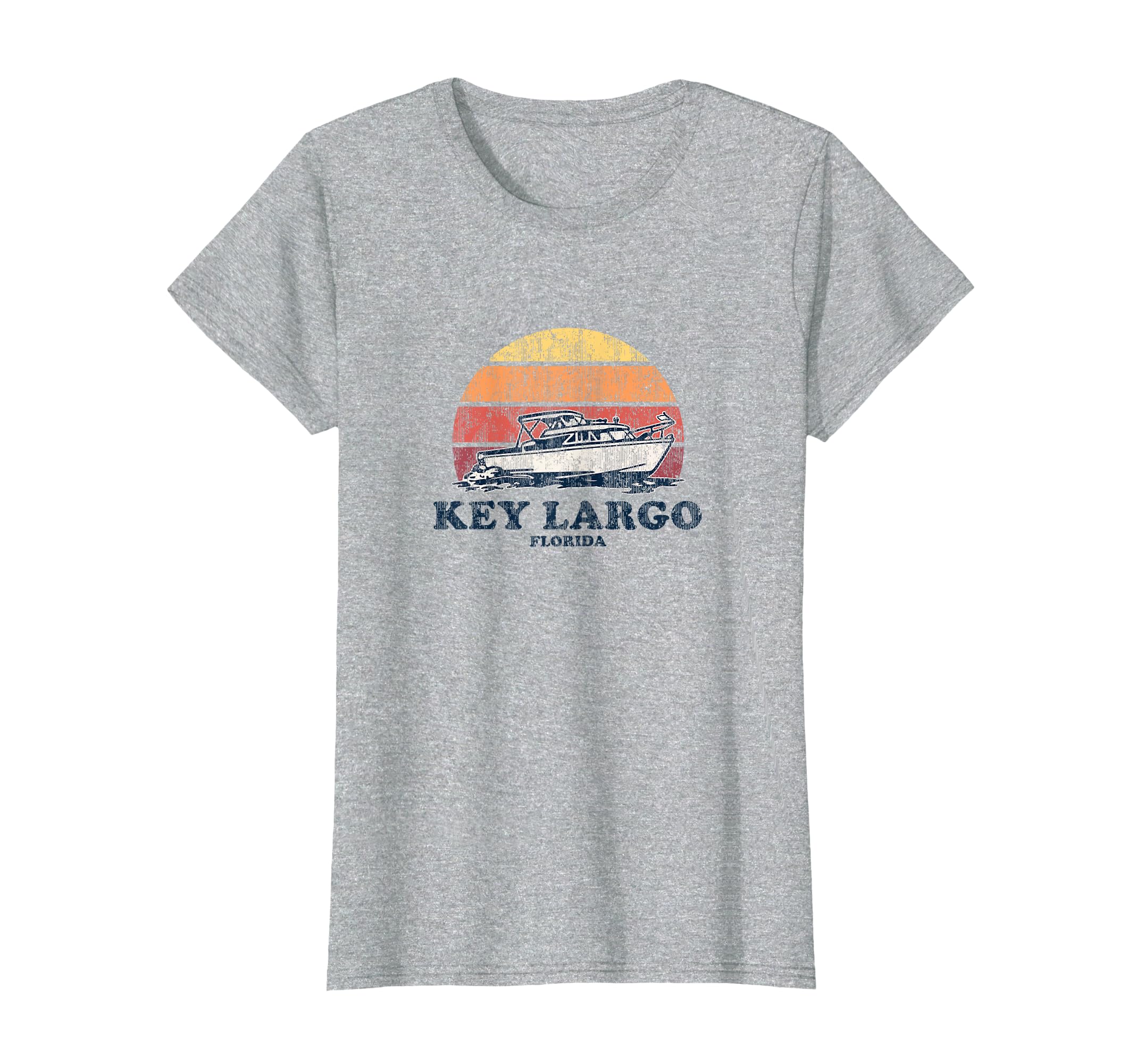 Key Largo Fl Boating 70S Boat T-Shirt - Casual Everyday Wear Men Women - T-Shirt, Sweatshirt, Hoodie