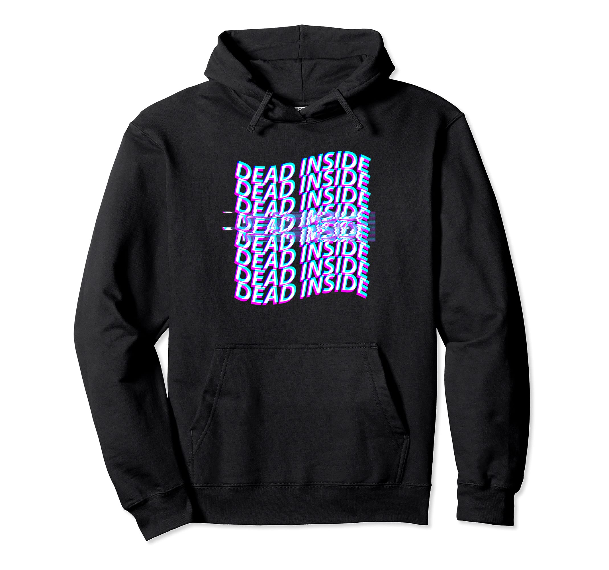 Dead Inside Vaporwave Aesthetic Goth Hoodie - Fun Novelty Design Unisex - T-Shirt, Sweatshirt, Hoodie