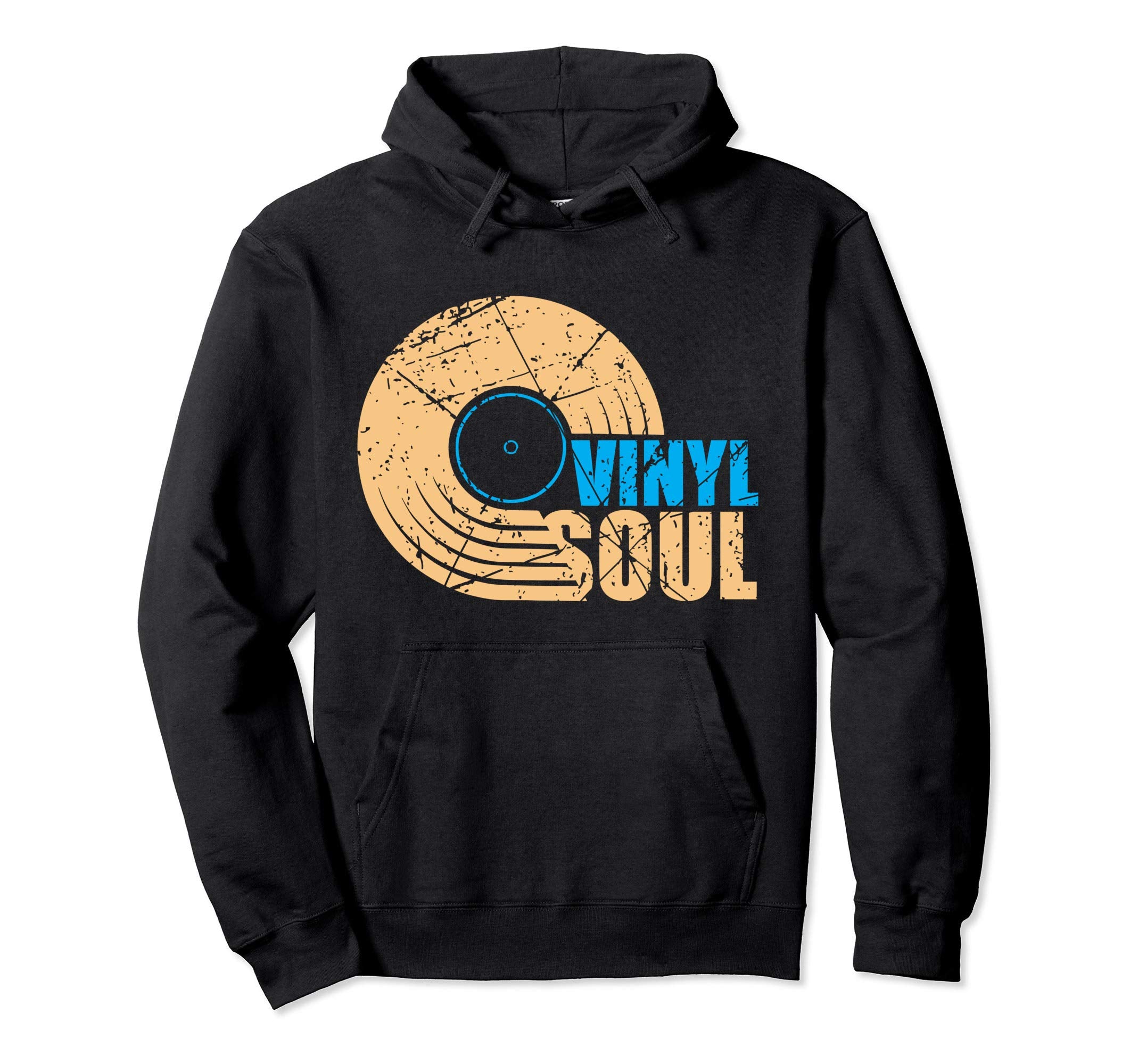 Vinyl Soul Old School Dj Hoodie - Casual Everyday Wear for Adults - T-Shirt, Sweatshirt, Hoodie