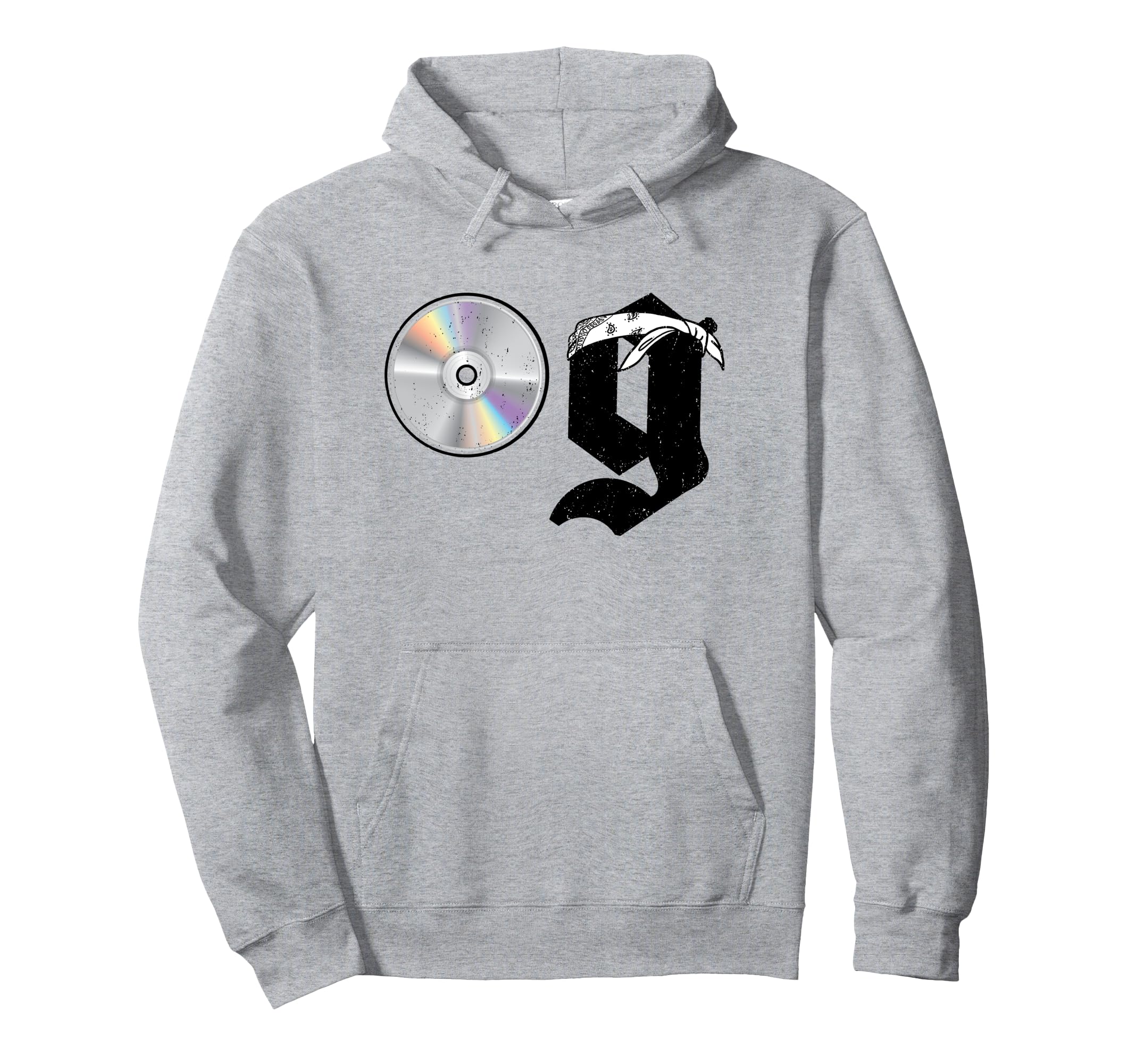 Old School Dad Og Hip Hop Head Cd White Hoodie - Trendy Graphic for Adults - T-Shirt, Sweatshirt, Hoodie