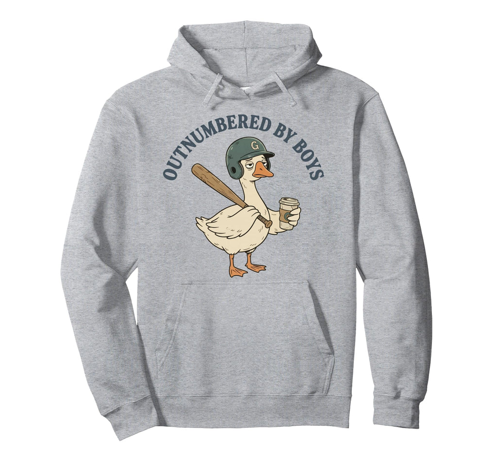Funny Mom Goose Mothers Day Outnumbered Hoodie - Streetwear Style Unisex - T-Shirt, Sweatshirt, Hoodie