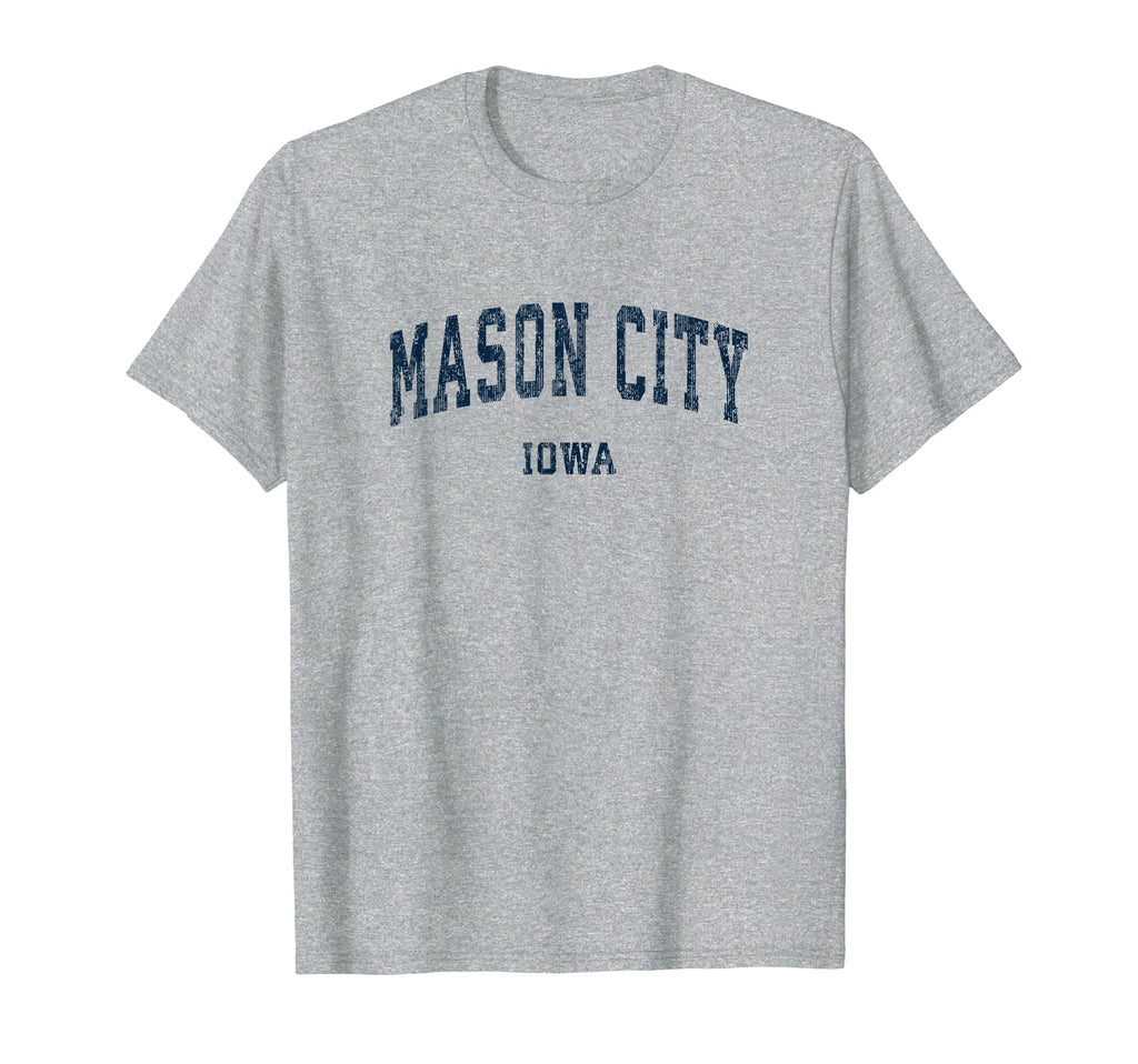 Mason City Iowa Ia Varsity Sports Navy T-Shirt - Streetwear Style Unisex - T-Shirt, Sweatshirt, Hoodie