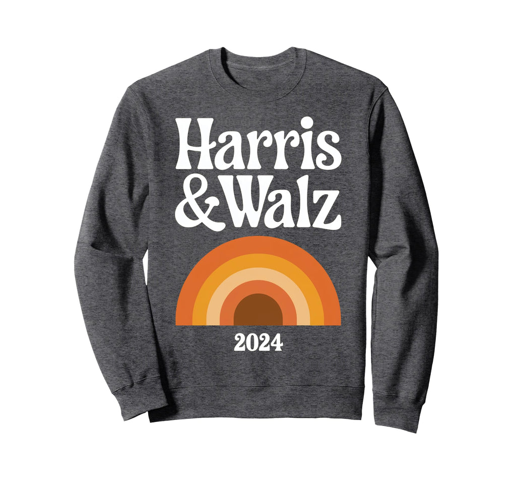 Harris Walz Harris Walz Rainbow Boho Sweatshirt - Streetwear Style Unisex - T-Shirt, Sweatshirt, Hoodie