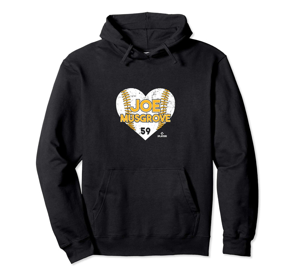 Joe Musgrove Heart Baseball Hoodie - Graphic Print for Adults - T-Shirt, Sweatshirt, Hoodie