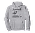Baseball Dad Definition Funny Sarcastic Hoodie - Aesthetic Graphic Unisex - T-Shirt, Sweatshirt, Hoodie