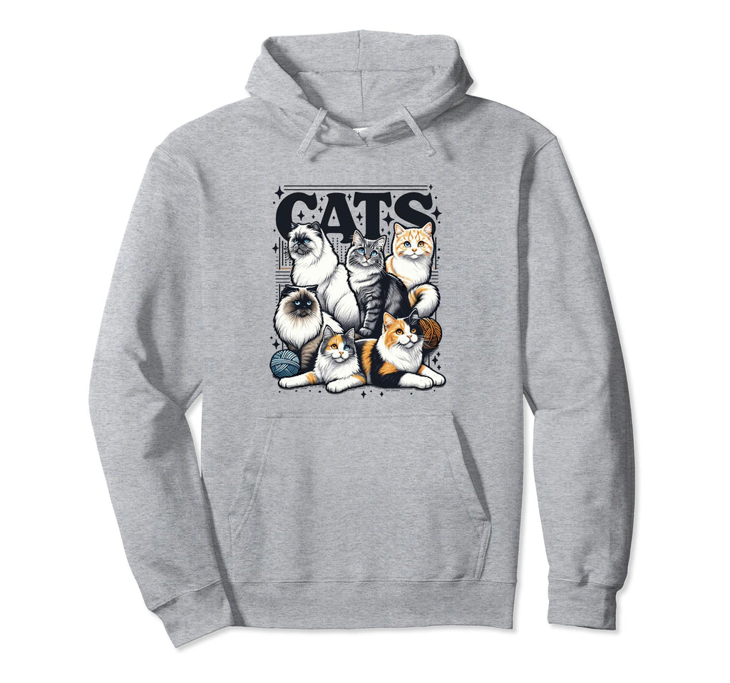 Cat Bootleg Grunge 90S Hoodie - Fun Novelty Design for Adults - T-Shirt, Sweatshirt, Hoodie