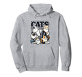 Cat Bootleg Grunge 90S Hoodie - Fun Novelty Design for Adults - T-Shirt, Sweatshirt, Hoodie