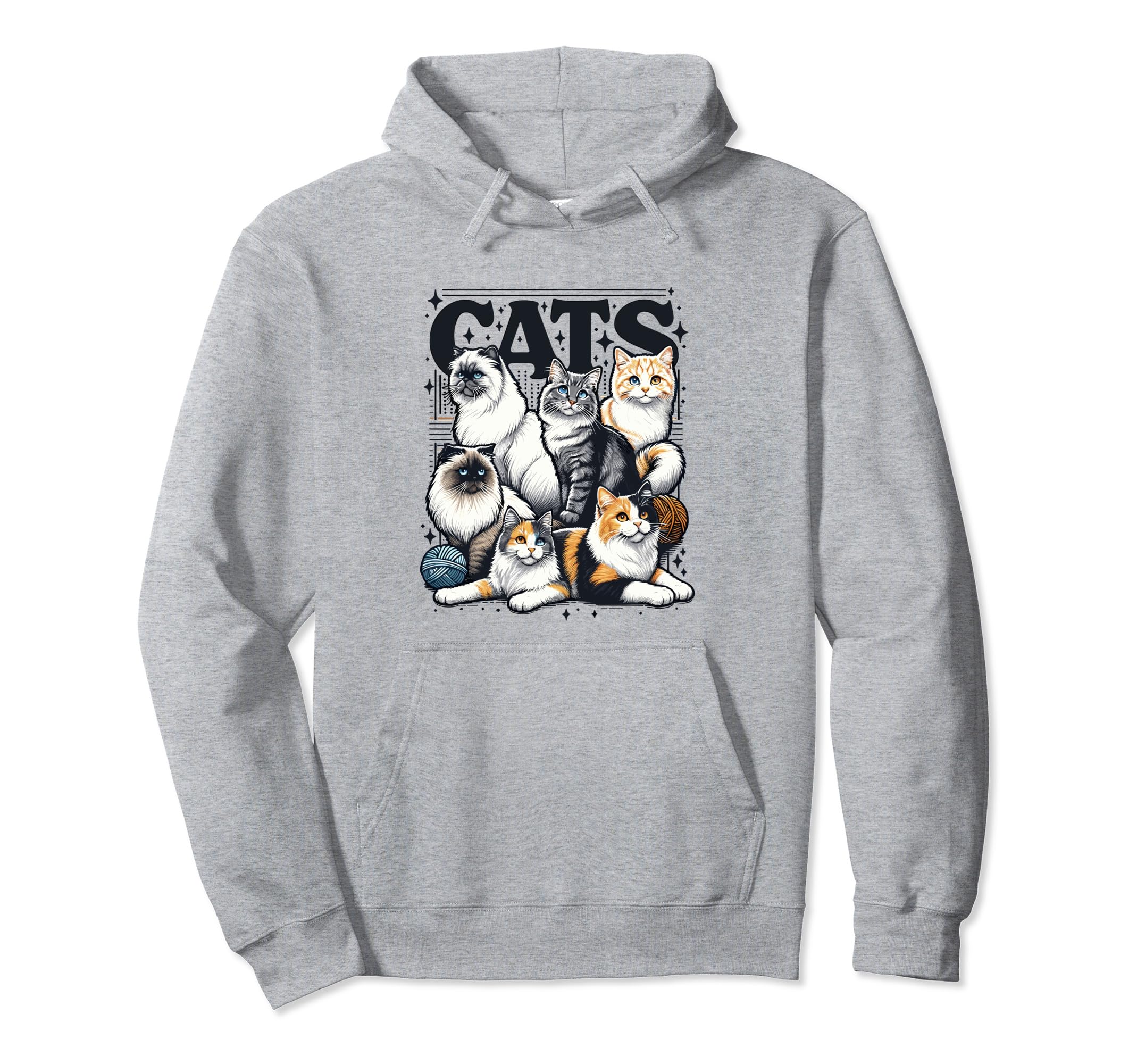 Cat Bootleg Grunge 90S Hoodie - Fun Novelty Design for Adults - T-Shirt, Sweatshirt, Hoodie