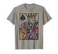King Spades Distressed Playing Card T-Shirt - Novelty Apparel Unisex - T-Shirt, Sweatshirt, Hoodie