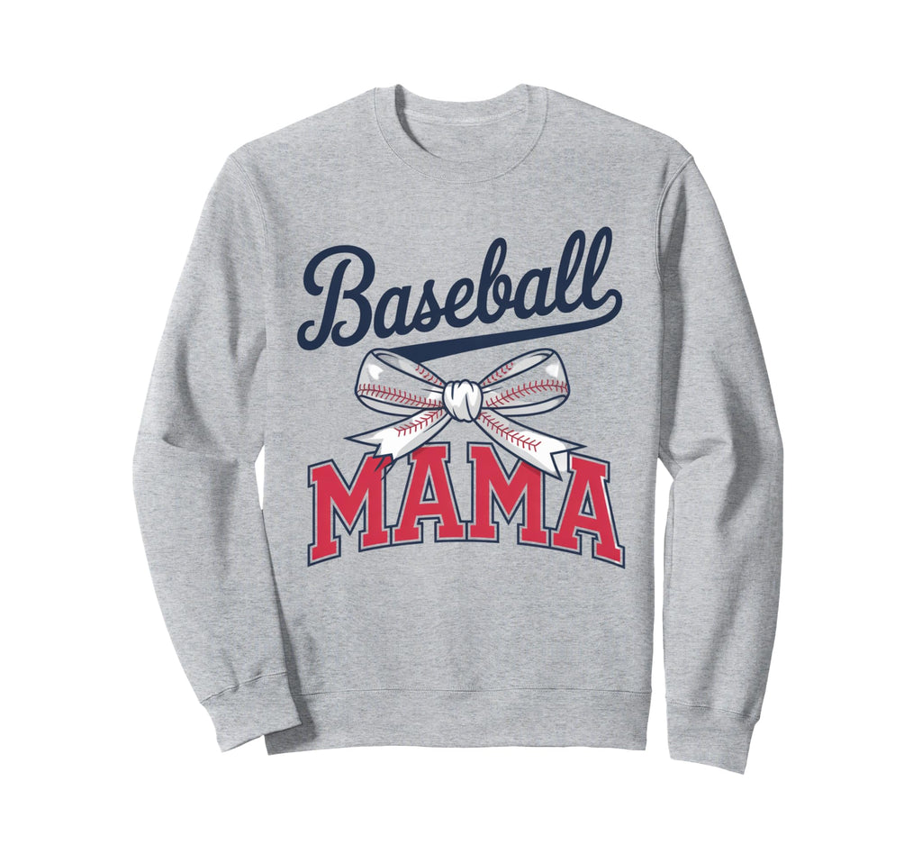 Coquette Bow American Baseball Mom Sweatshirt - Aesthetic Graphic Unisex - T-Shirt, Sweatshirt, Hoodie