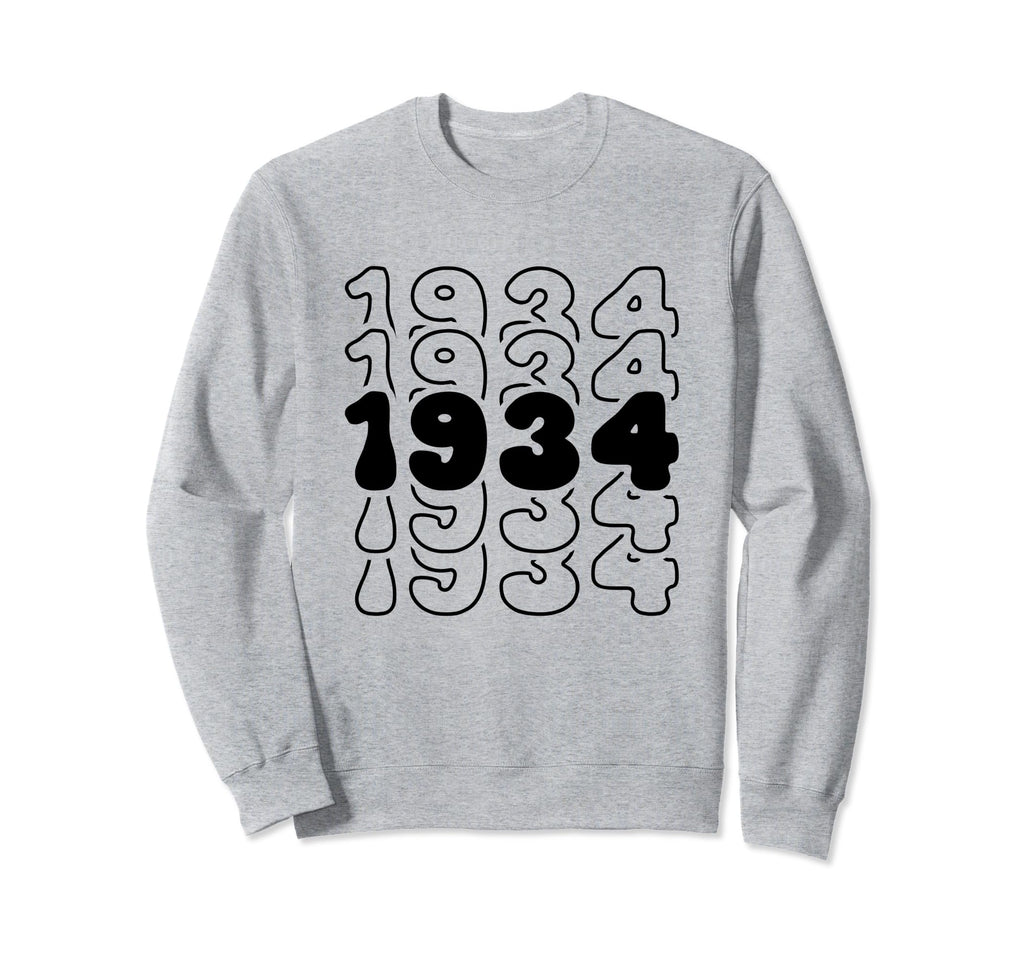 90 Year Old Groovy 90Th Birthday Sweatshirt - Trendy Graphic Men Women - T-Shirt, Sweatshirt, Hoodie