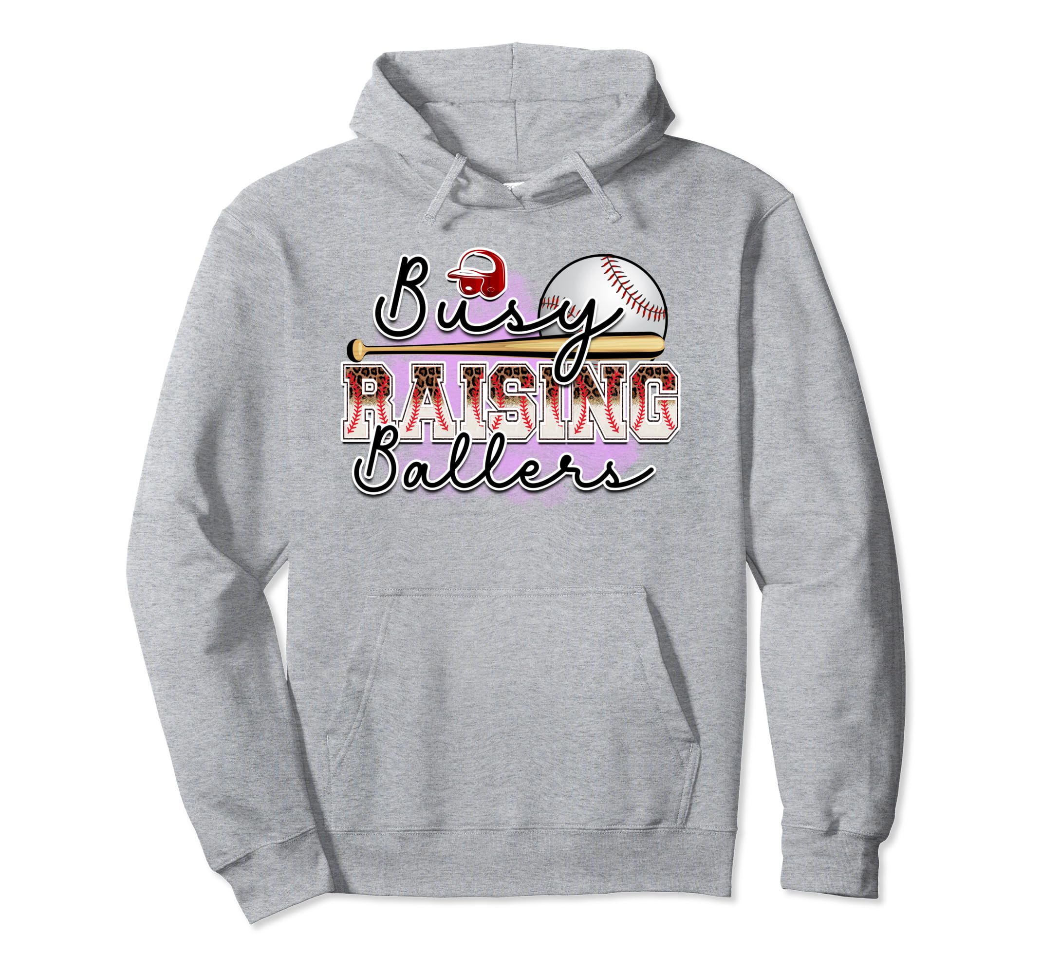 Busy Raising Ballers Is Baseball Mom Is Hoodie - Fun Novelty Design Unisex - T-Shirt, Sweatshirt, Hoodie
