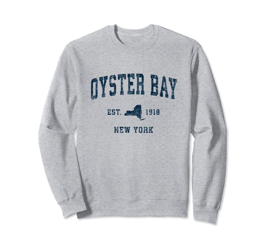 Oyster Bay New York Ny Sports Navy Sweatshirt - Custom Art Print Unisex - T-Shirt, Sweatshirt, Hoodie