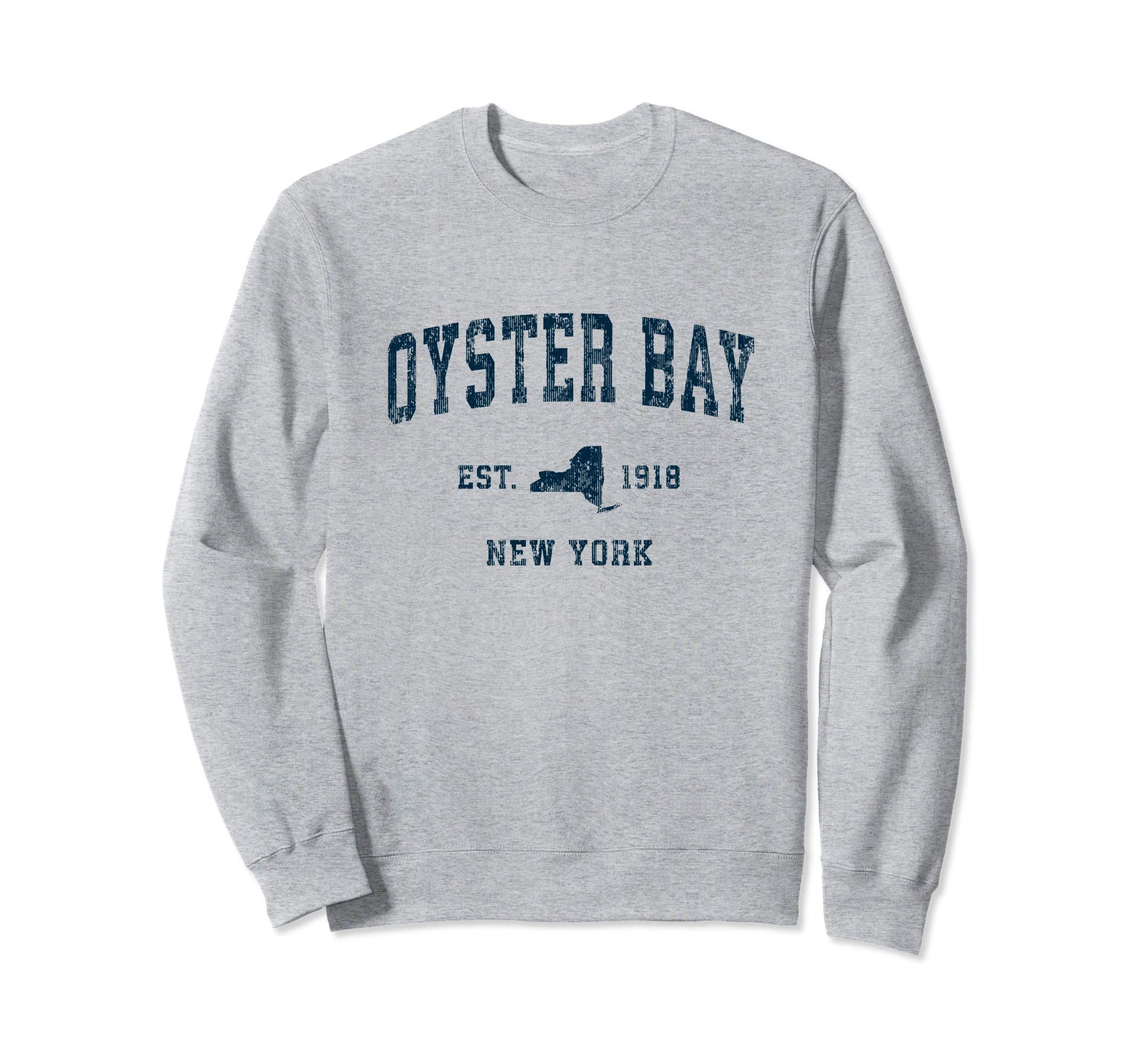 Oyster Bay New York Ny Sports Navy Sweatshirt - Custom Art Print Unisex - T-Shirt, Sweatshirt, Hoodie
