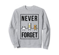 Never Forget Cassette Tape Sweatshirt - Trendy Graphic Unisex - T-Shirt, Sweatshirt, Hoodie