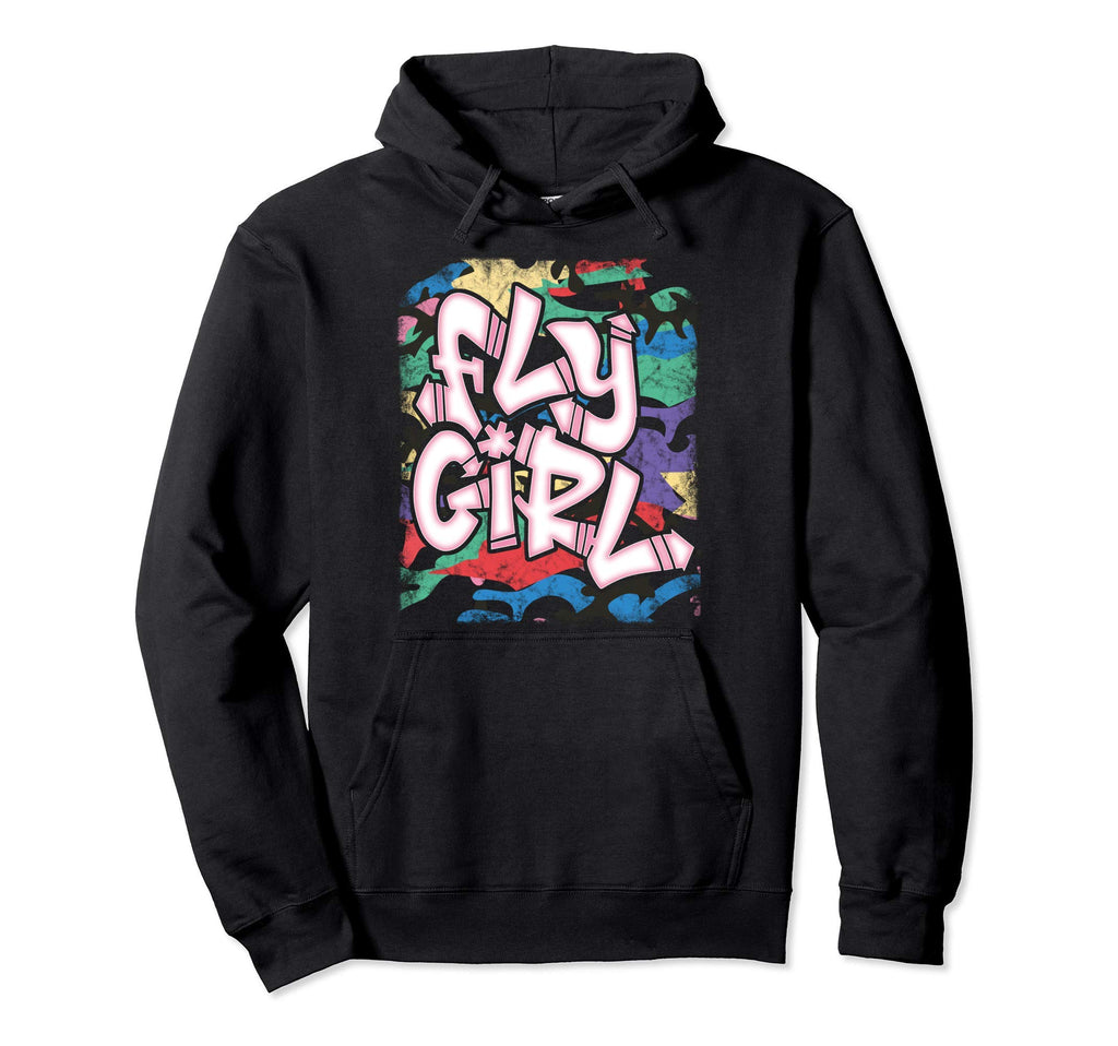 Fly 80S 90S Old School Camo B Hip Hop Hoodie - Streetwear Style Men Women - T-Shirt, Sweatshirt, Hoodie