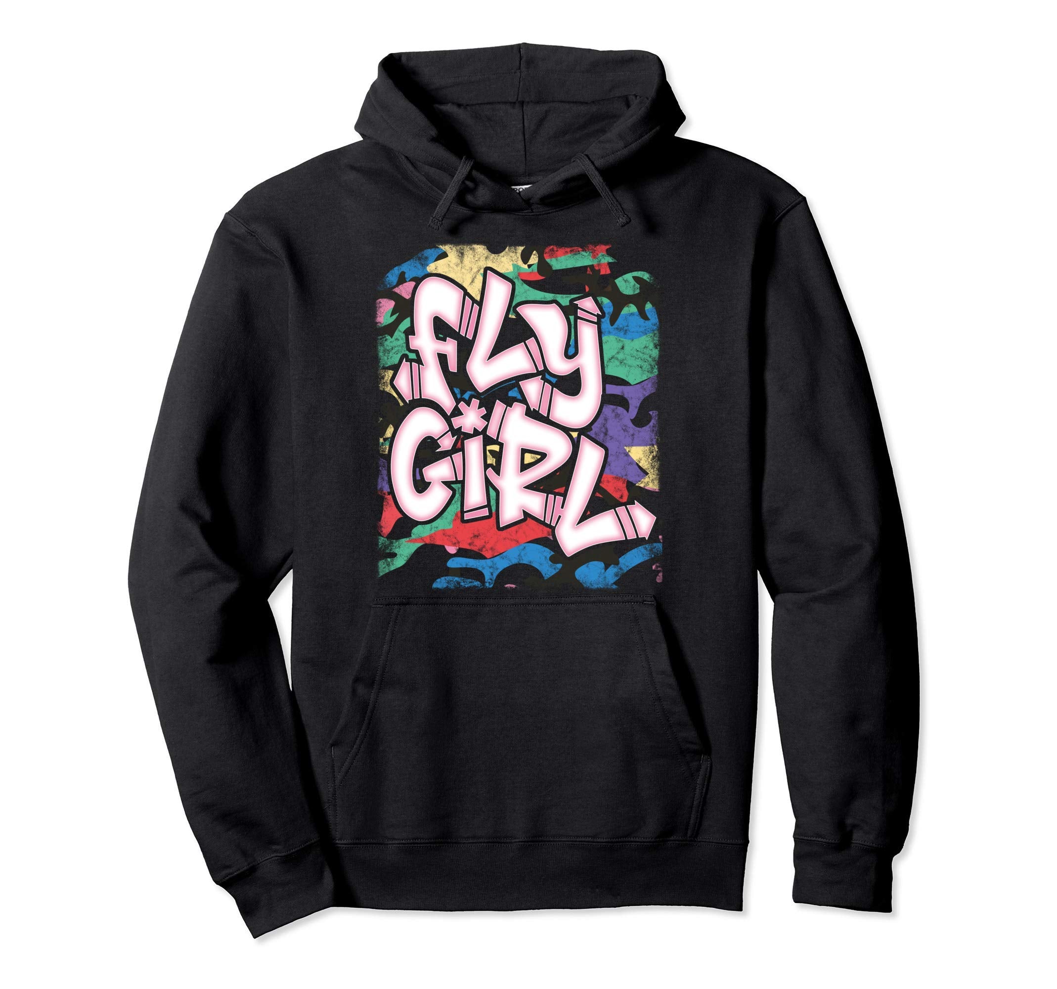 Fly 80S 90S Old School Camo B Hip Hop Hoodie - Streetwear Style Men Women - T-Shirt, Sweatshirt, Hoodie