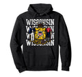 Wisconsin State Flag Home Family Hoodie - Unique Graphic Men Women - T-Shirt, Sweatshirt, Hoodie