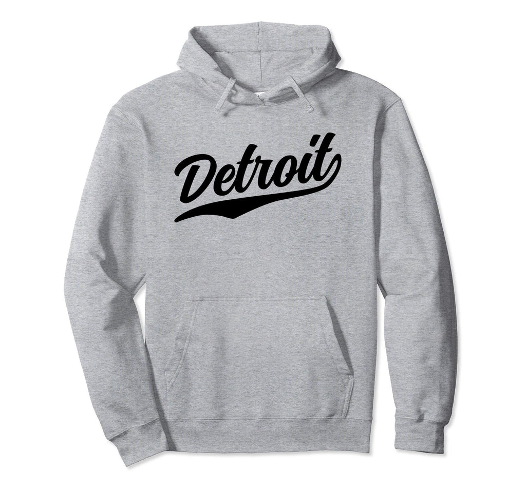 Detroit Michigan 1970S Old School Swoosh Hoodie - Trendy Graphic for Adults - T-Shirt, Sweatshirt, Hoodie