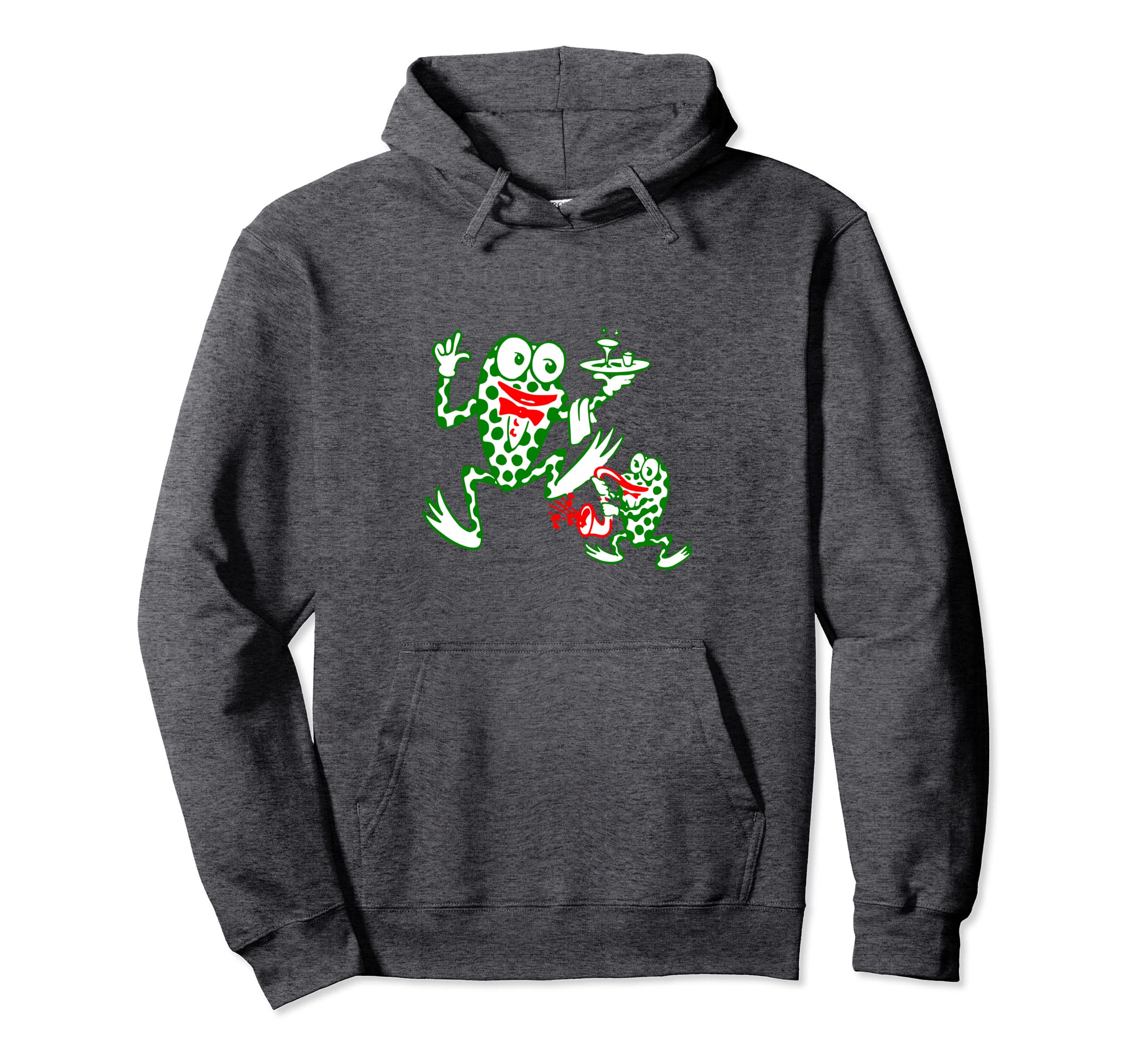 Matchbook Restaurant Waiter Frogs Hoodie - Trendy Graphic for Adults - T-Shirt, Sweatshirt, Hoodie