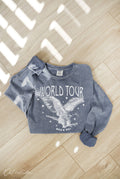 World Tour Rock N Roll Mineral Washed Graphic - Adult & Kids T-Shirts, Sweatshirts & Hoodies apparel design preview 1