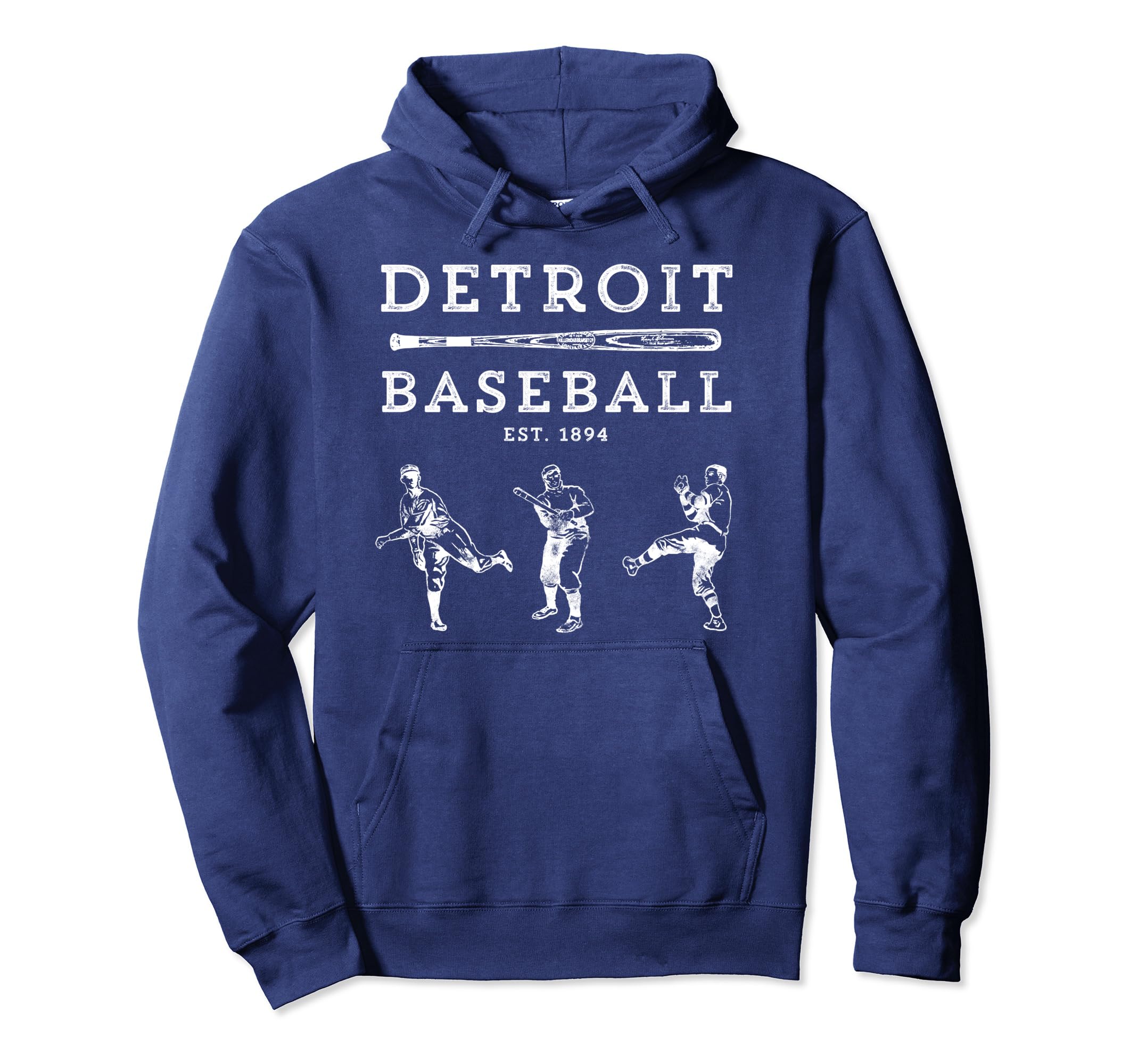 Detroit Baseball Fan Hoodie - Unique Graphic Men Women - T-Shirt, Sweatshirt, Hoodie