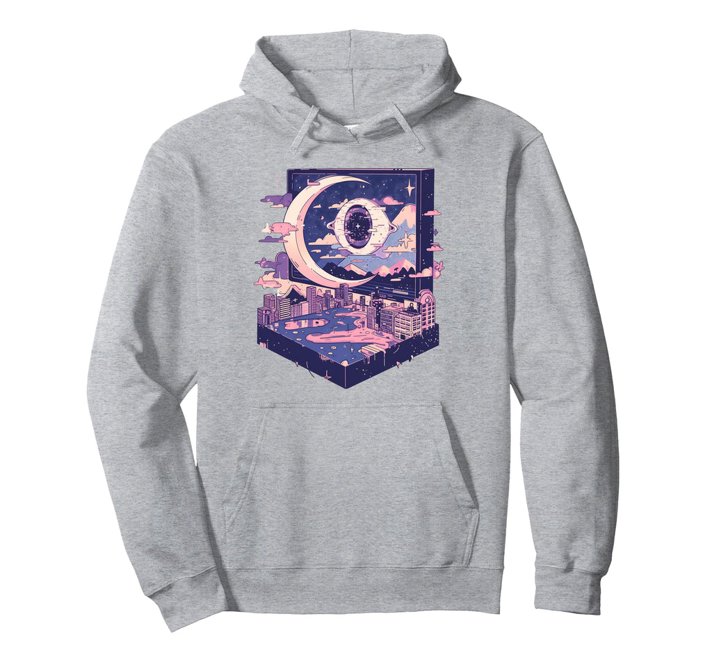 80S Citypop Aesthetic Pastel Vaporwave Hoodie - Minimalist Print Men Women - T-Shirt, Sweatshirt, Hoodie