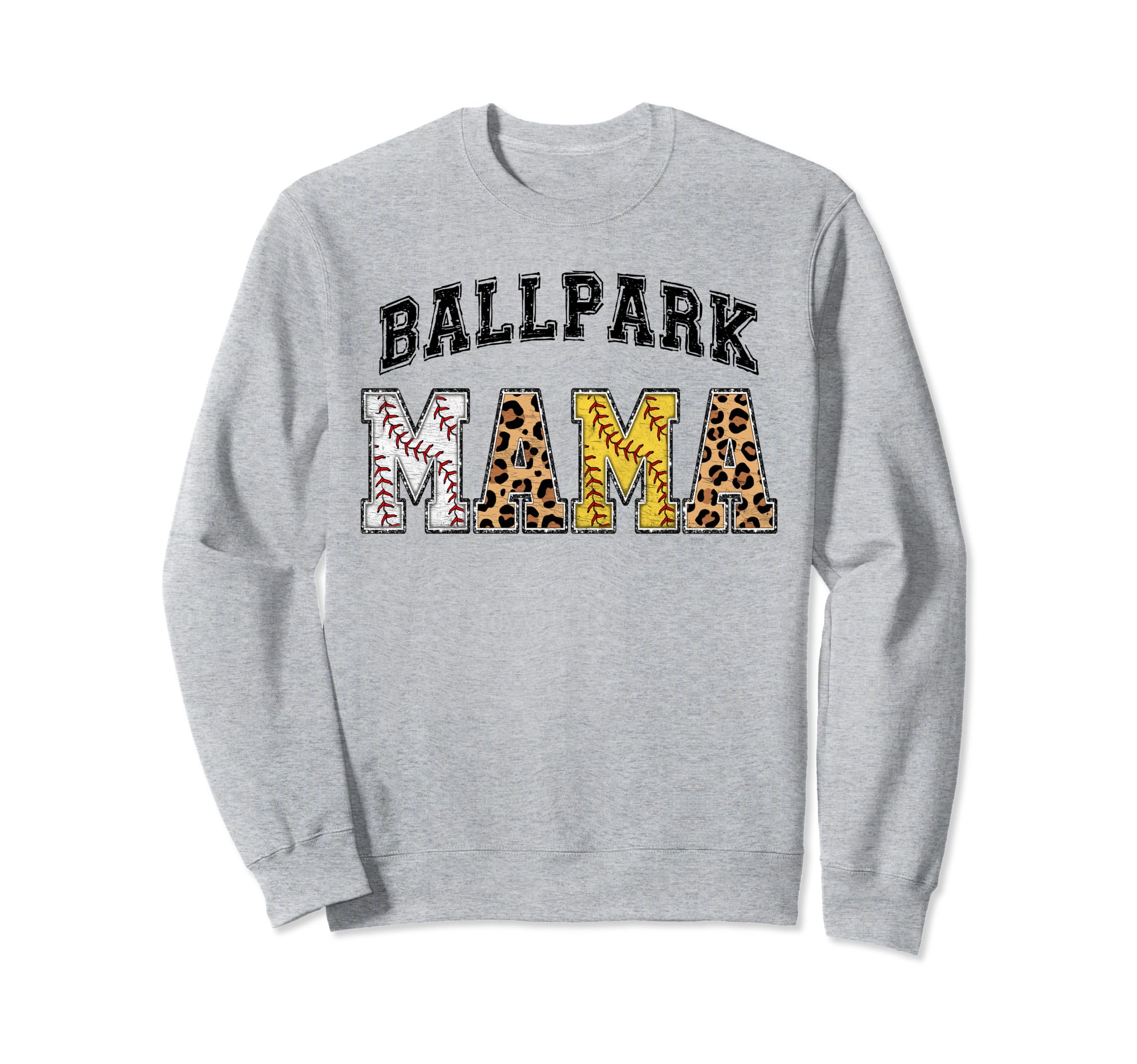 Ballpark Mama Baller Mom Sweatshirt - Casual Everyday Wear Men Women - T-Shirt, Sweatshirt, Hoodie