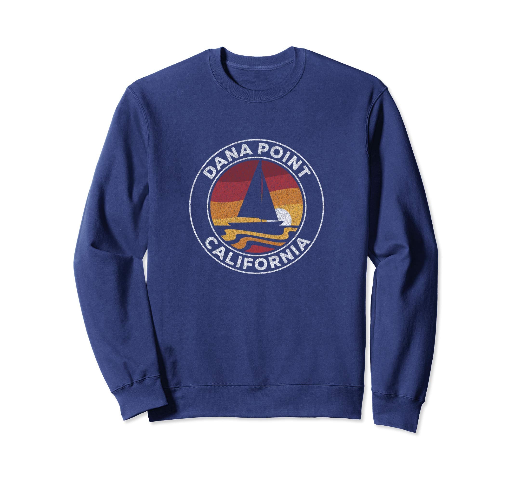 Dana Point California Sailboat 70S Sweatshirt - Custom Art Print Unisex - T-Shirt, Sweatshirt, Hoodie