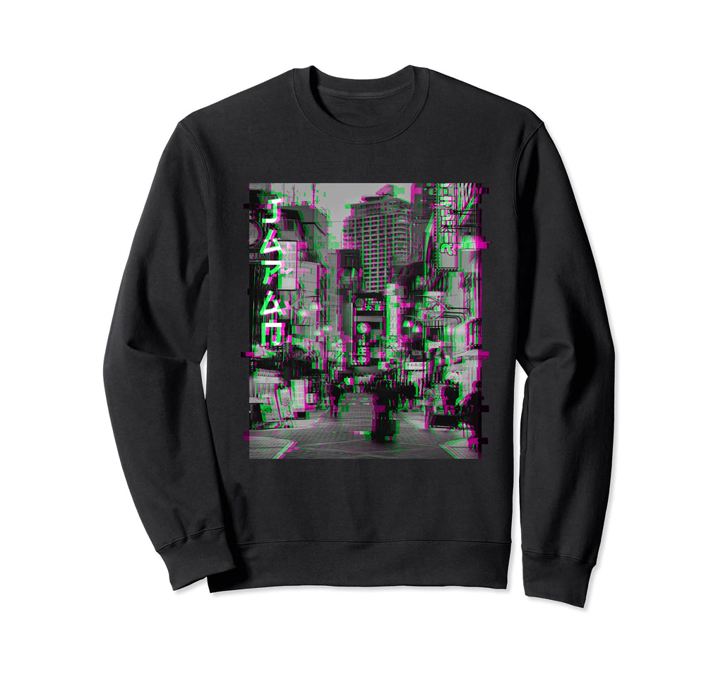 Streets Tokyo Japan Lofi Trendy Sweatshirt - Custom Art Print Unisex - T-Shirt, Sweatshirt, Hoodie