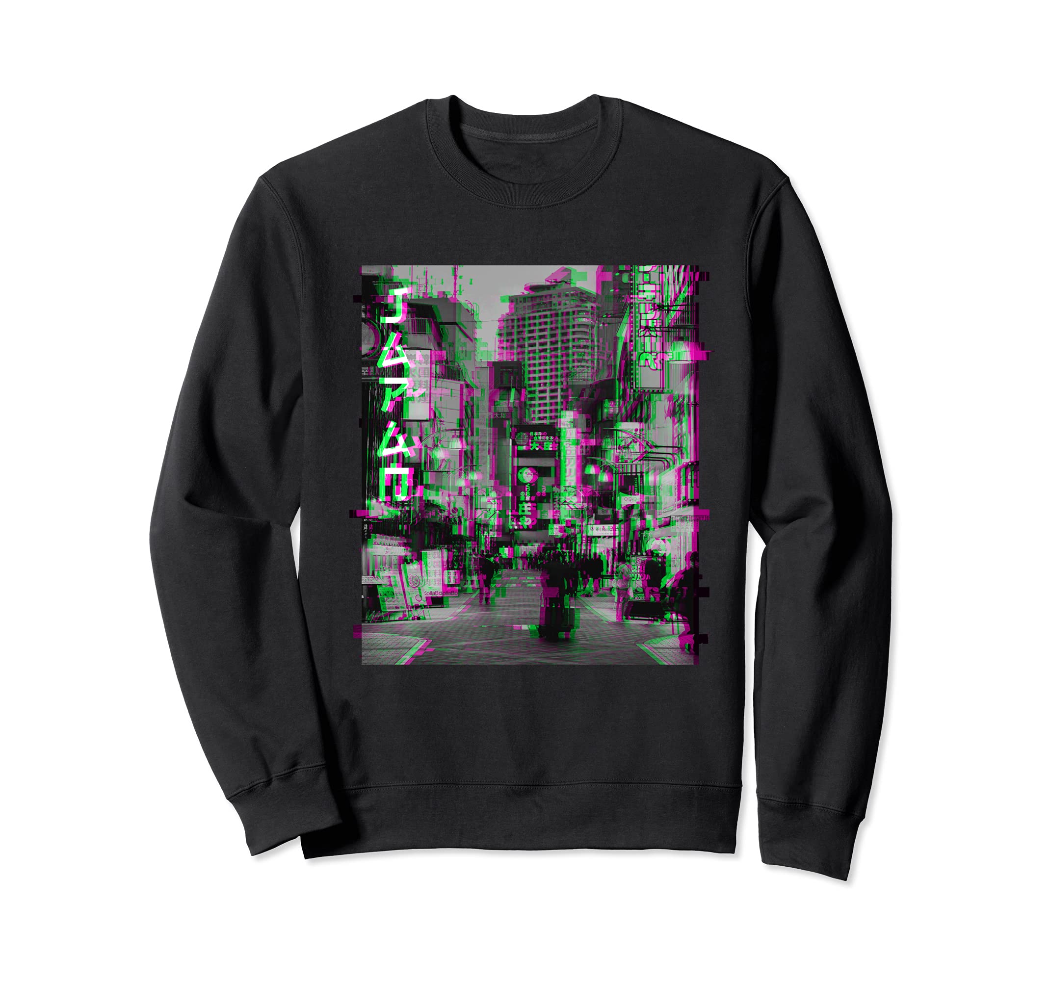 Streets Tokyo Japan Lofi Trendy Sweatshirt - Custom Art Print Unisex - T-Shirt, Sweatshirt, Hoodie