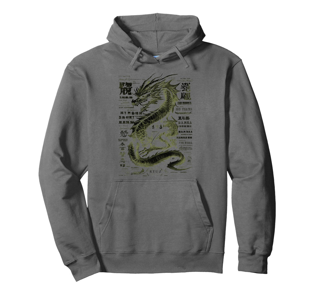 Aesthetic Dragon Streetwear Hoodie - Aesthetic Graphic Men Women - T-Shirt, Sweatshirt, Hoodie