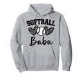 Personalized Baseball Heart Baba Baseball Hoodie - Aesthetic Graphic Unisex - T-Shirt, Sweatshirt, Hoodie
