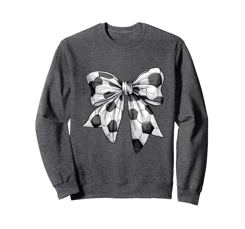 Coquette Bow Soccer Ball Mom Life Sweatshirt - Unique Graphic Men Women - T-Shirt, Sweatshirt, Hoodie