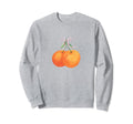Orange Fruit Coquette Bow Oranges Sweatshirt - Casual Everyday Wear Unisex - T-Shirt, Sweatshirt, Hoodie