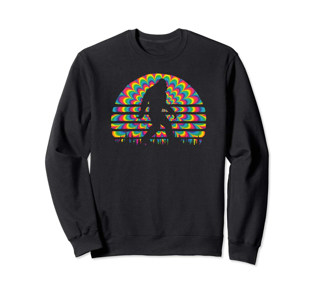 Psychedelic Sixties Bigfoot Hippy Sweatshirt - Novelty Apparel for Adults - T-Shirt, Sweatshirt, Hoodie