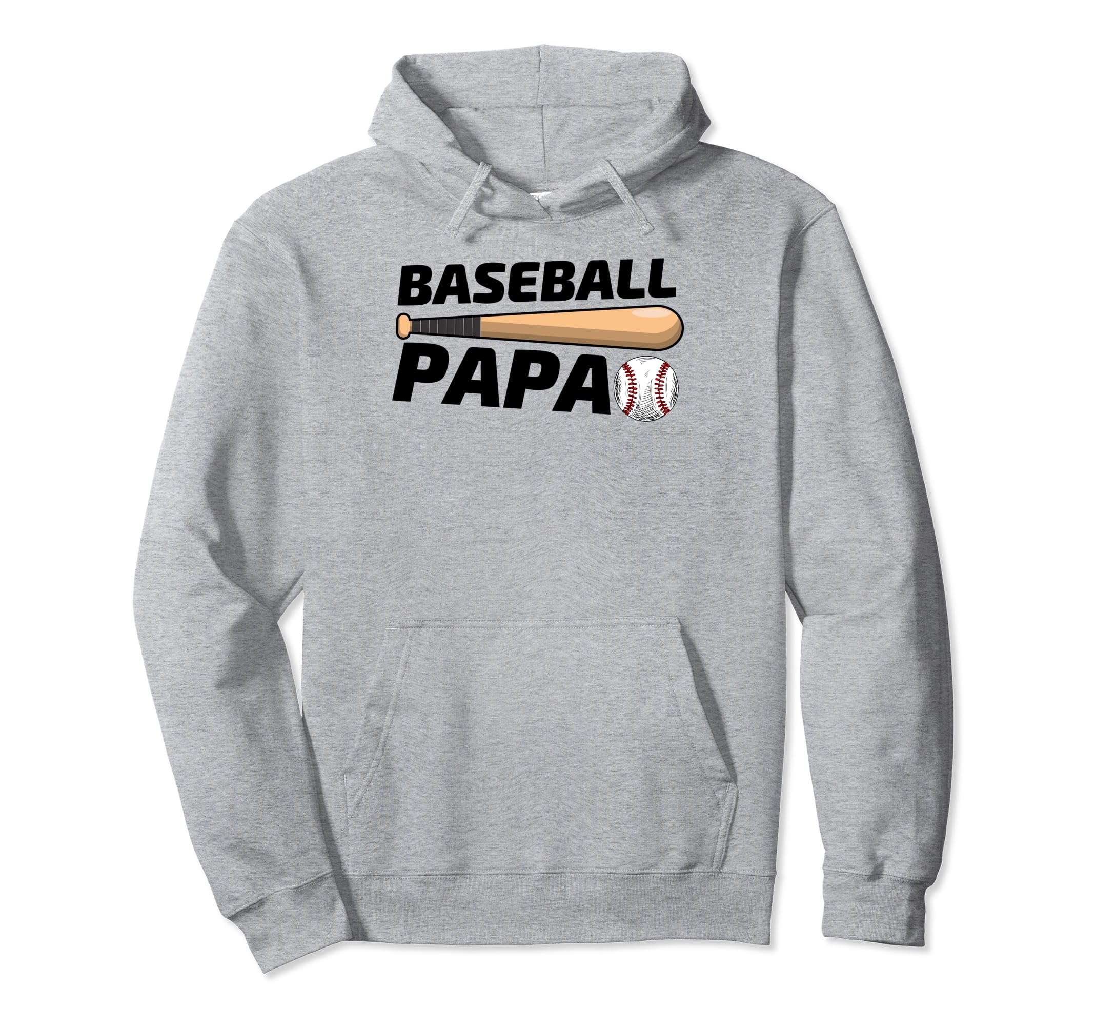 Baseball Papa Family Matching Funny Hoodie - Fun Novelty Design Men Women - T-Shirt, Sweatshirt, Hoodie