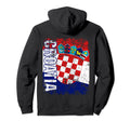 Croatia Flag Distressed Croatia Hoodie - Trendy Graphic Men Women - T-Shirt, Sweatshirt, Hoodie