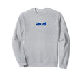 Cybergoth Eyes Y2K Indie Sweatshirt - Minimalist Print for Adults - T-Shirt, Sweatshirt, Hoodie