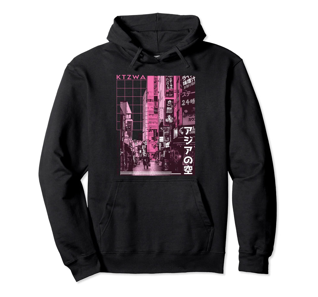 Japanese Aesthetic Streetwear Kanji Hoodie - Minimalist Print for Adults - T-Shirt, Sweatshirt, Hoodie