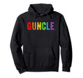 Guncle Gay Uncle Rainbow Lgbtq Distressed Hoodie - Graphic Print for Adults - T-Shirt, Sweatshirt, Hoodie